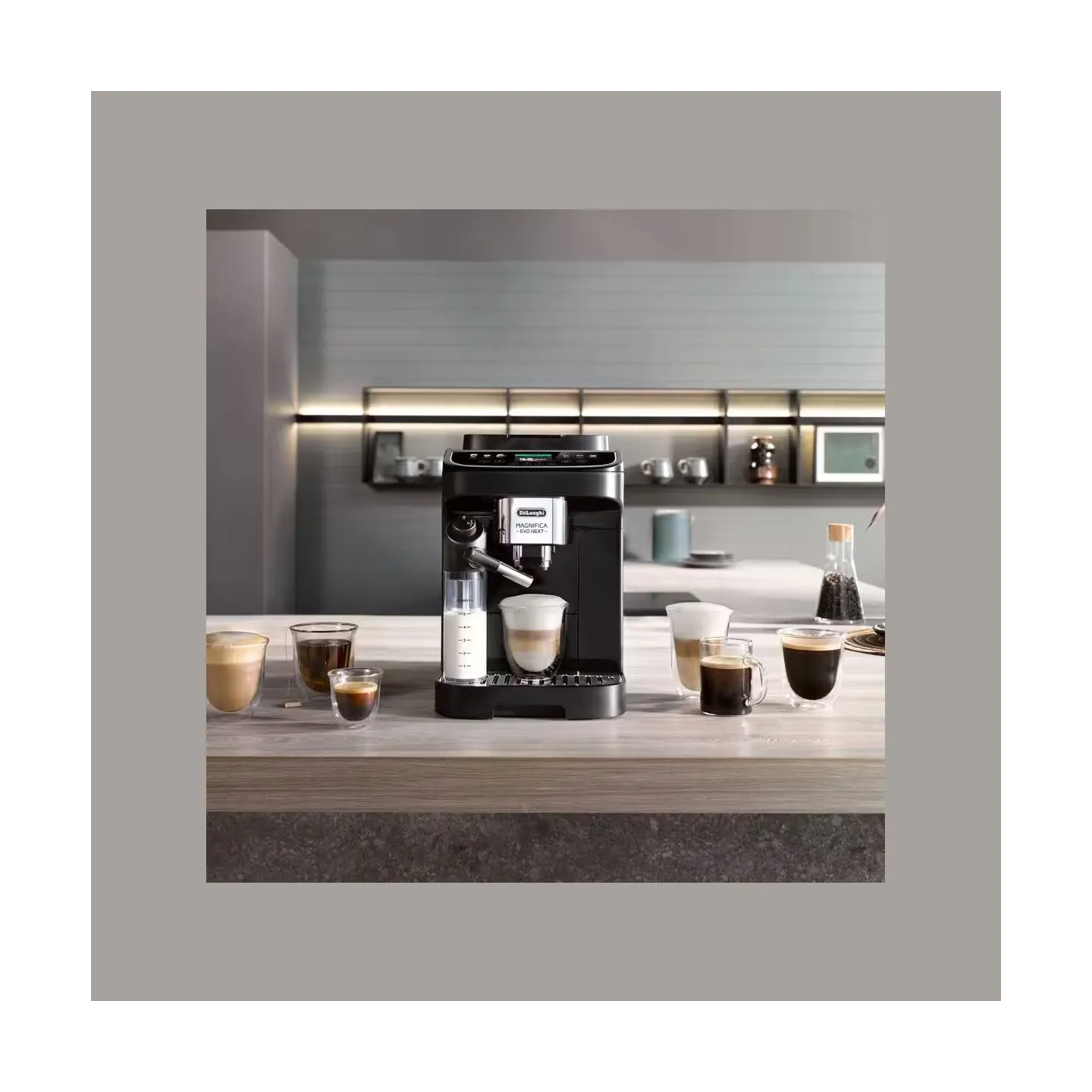 Delonghi Coffee maker | Magnifica Evo | Pump pressure 15 bar | Built-in milk frother | Automatic | 1450 W | Black