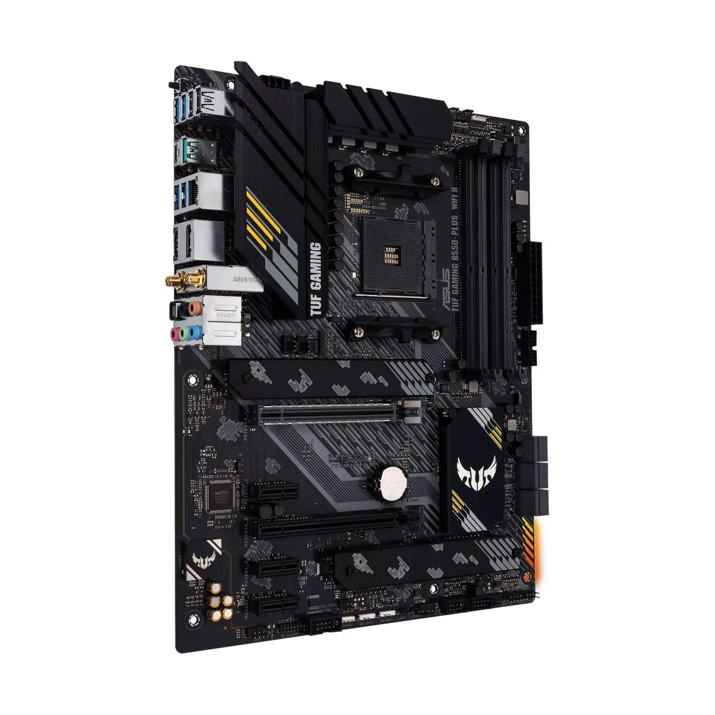 Asus | TUF GAMING B550-PLUS WIFI II | Processor family AMD | Processor socket AM4 | DDR4 DIMM | Memory slots 4 | Supported hard 
