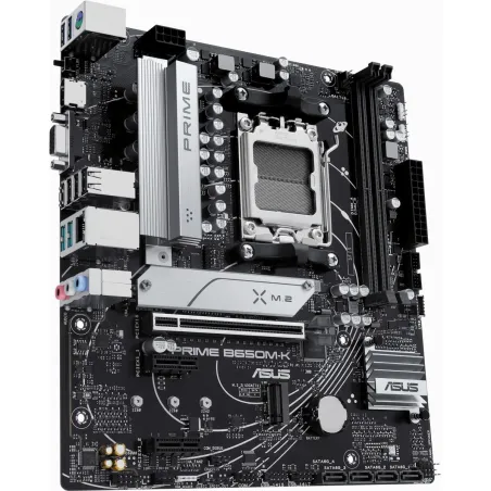 Asus | PRIME B650M-K | Processor family AMD | Processor socket AM5 | DDR5 | Supported hard disk drive interfaces SATA, M.2 | Num