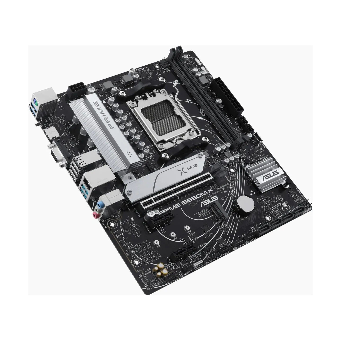 Asus | PRIME B650M-K | Processor family AMD | Processor socket AM5 | DDR5 | Supported hard disk drive interfaces SATA, M.2 | Num