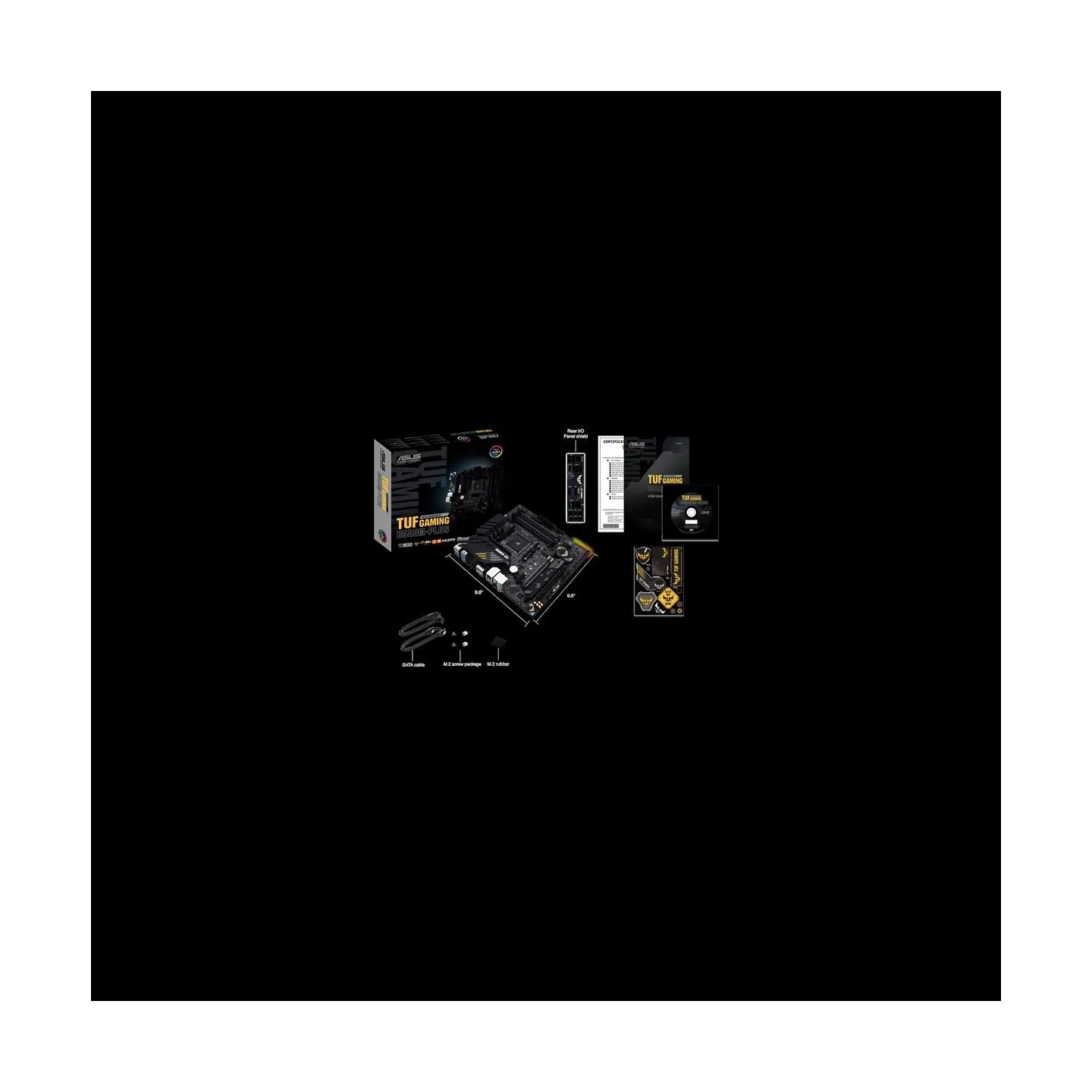Asus | TUF Gaming B550M-Plus | Processor family AMD | Processor socket AM4 | DDR4 | Memory slots 4 | Chipset AMD B | Micro ATX