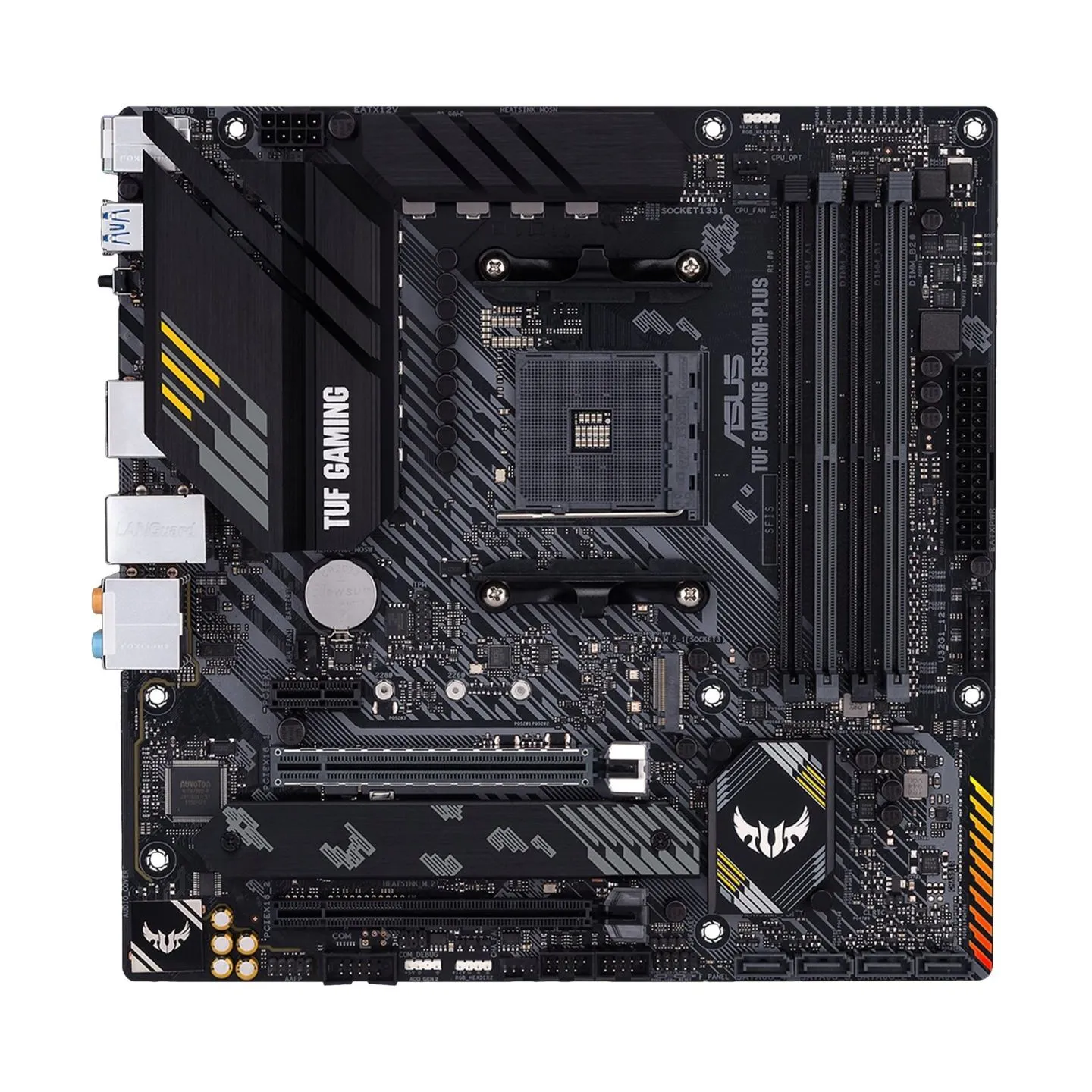 Asus | TUF Gaming B550M-Plus | Processor family AMD | Processor socket AM4 | DDR4 | Memory slots 4 | Chipset AMD B | Micro ATX