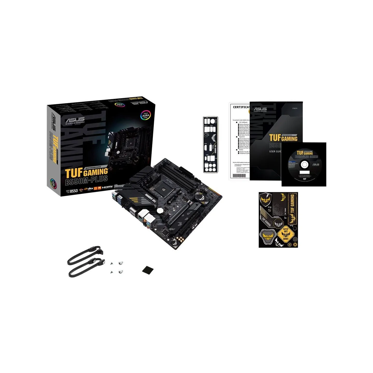 Asus | TUF Gaming B550M-Plus | Processor family AMD | Processor socket AM4 | DDR4 | Memory slots 4 | Chipset AMD B | Micro ATX