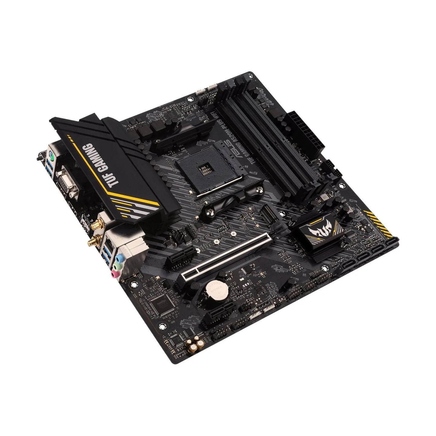 Asus | TUF GAMING A520M-PLUS | Processor family  AMD | Processor socket AM4 | DDR4 | Memory slots 4 | Supported hard disk drive 