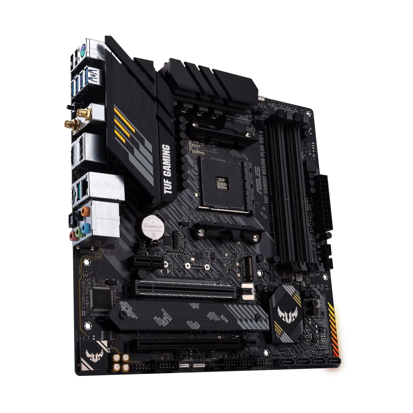 Asus | TUF GAMING B550M-PLUS WIFI II | Processor family AMD | Processor socket AM4 | DDR4 | Memory slots 4 | Chipset  B550 | mic