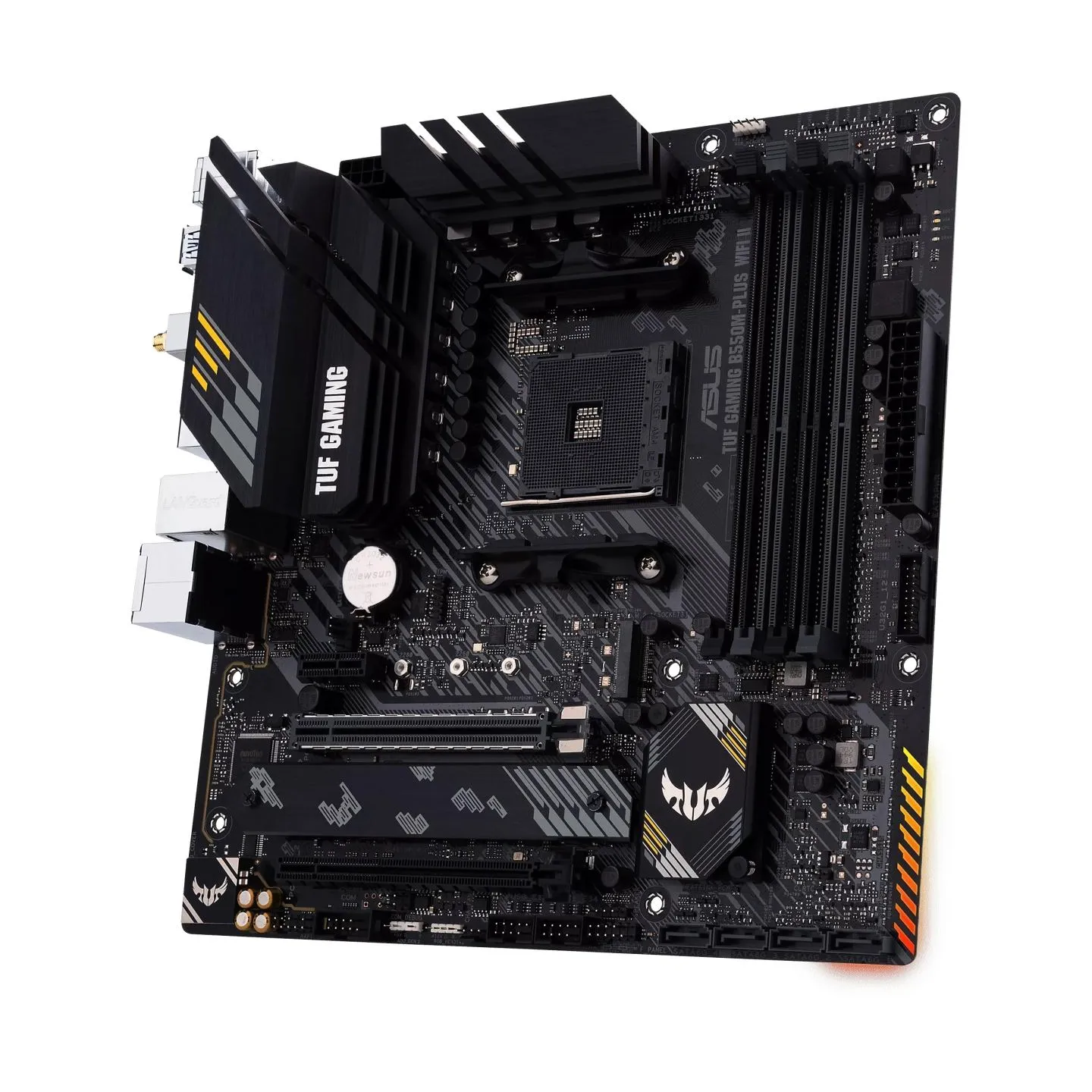 Asus | TUF GAMING B550M-PLUS WIFI II | Processor family AMD | Processor socket AM4 | DDR4 | Memory slots 4 | Chipset  B550 | mic