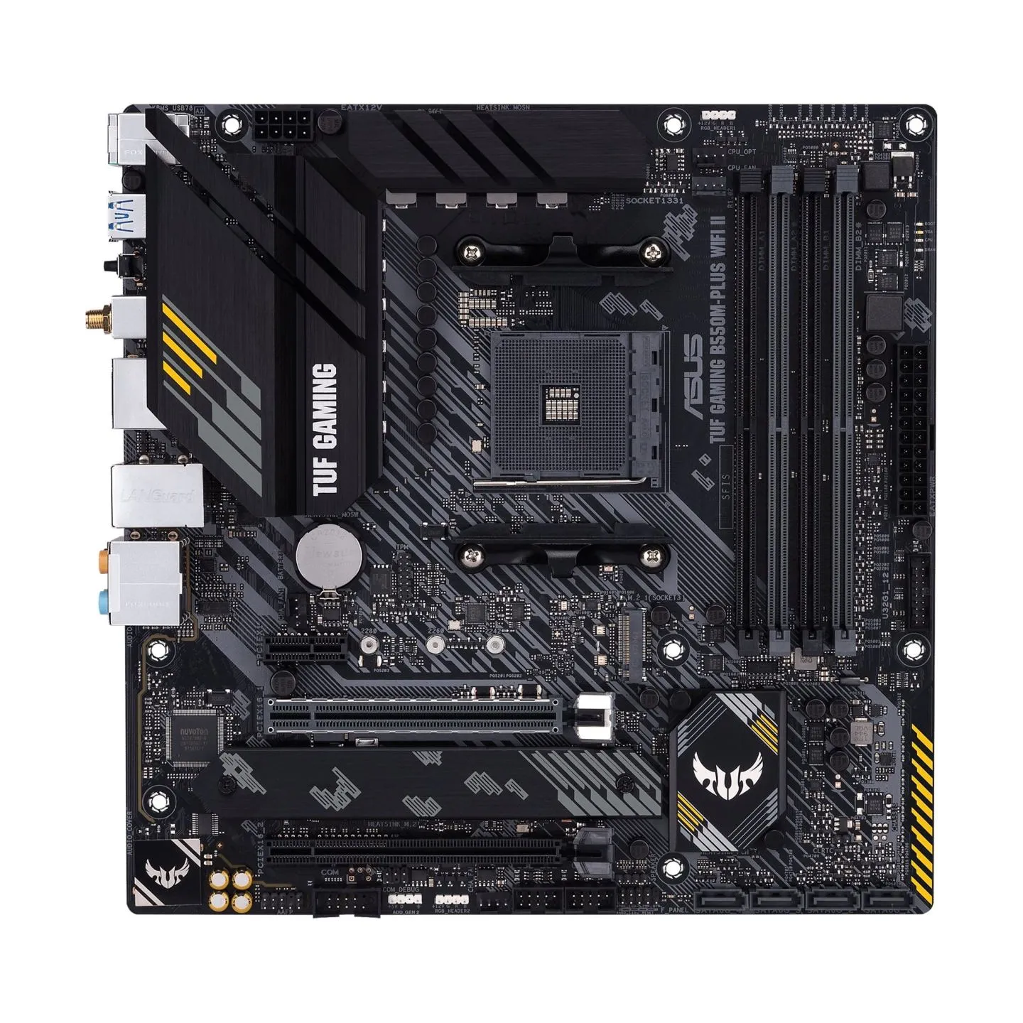 Asus | TUF GAMING B550M-PLUS WIFI II | Processor family AMD | Processor socket AM4 | DDR4 | Memory slots 4 | Chipset  B550 | mic