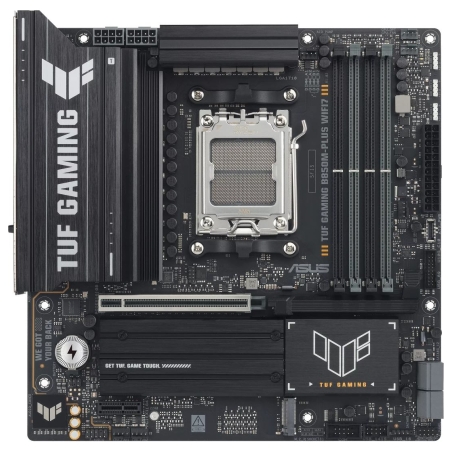 Asus TUF GAMING B850M-PLUS WIFI7 | Processor family AMD | Processor socket AM5 | DDR5 | Supported hard disk drive interfaces SAT