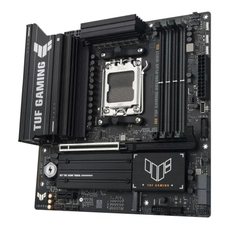 Asus TUF GAMING B850M-PLUS WIFI7 | Processor family AMD | Processor socket AM5 | DDR5 | Supported hard disk drive interfaces SAT