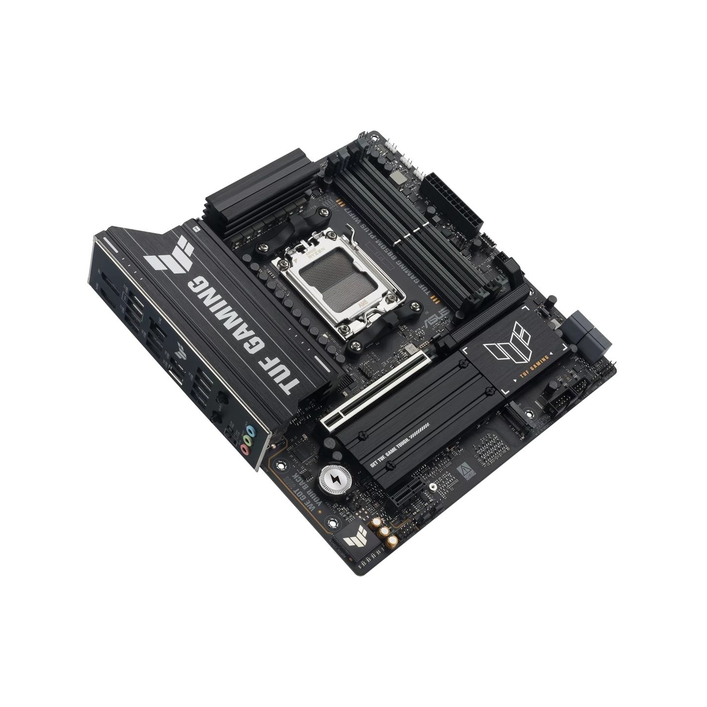 Asus TUF GAMING B850M-PLUS WIFI7 | Processor family AMD | Processor socket AM5 | DDR5 | Supported hard disk drive interfaces SAT