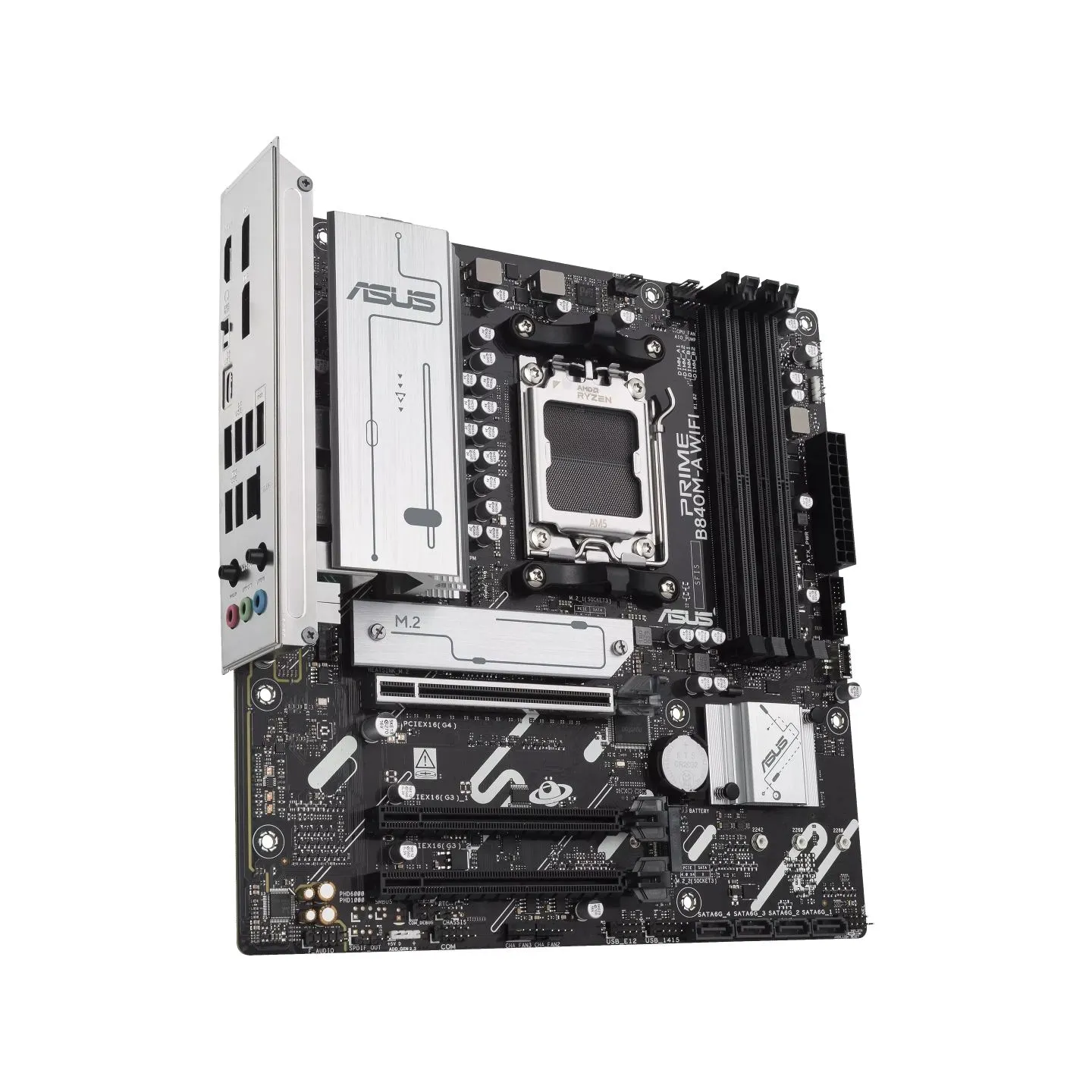 Asus PRIME B840M-A WIFI | Processor family AMD | Processor socket AM5 | DDR5 SDRAM | Supported hard disk drive interfaces SATA, 