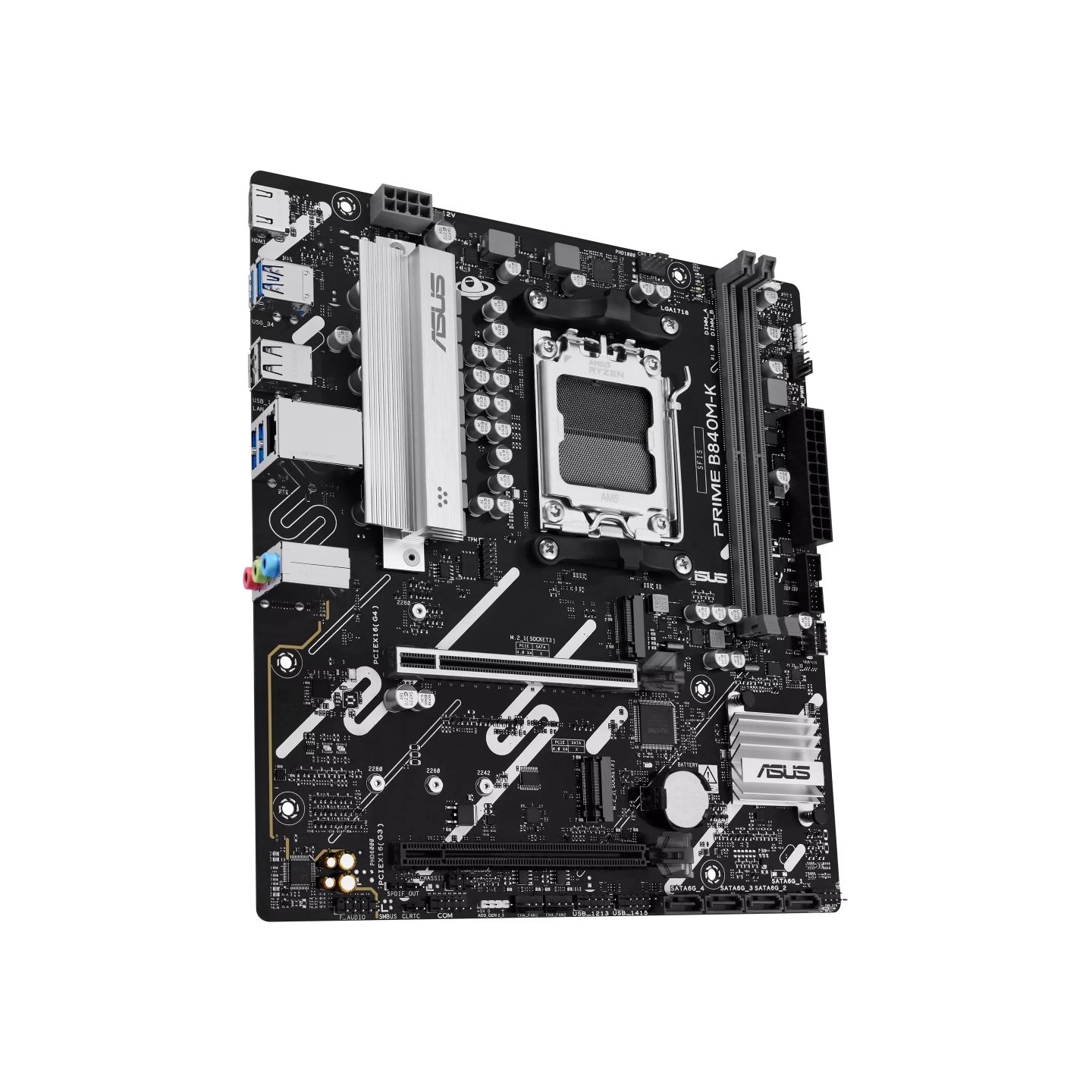 Asus PRIME B840M-K | Processor family AMD | Processor socket AM5 | DDR5 | Supported hard disk drive interfaces SATA, M.2 | Numbe