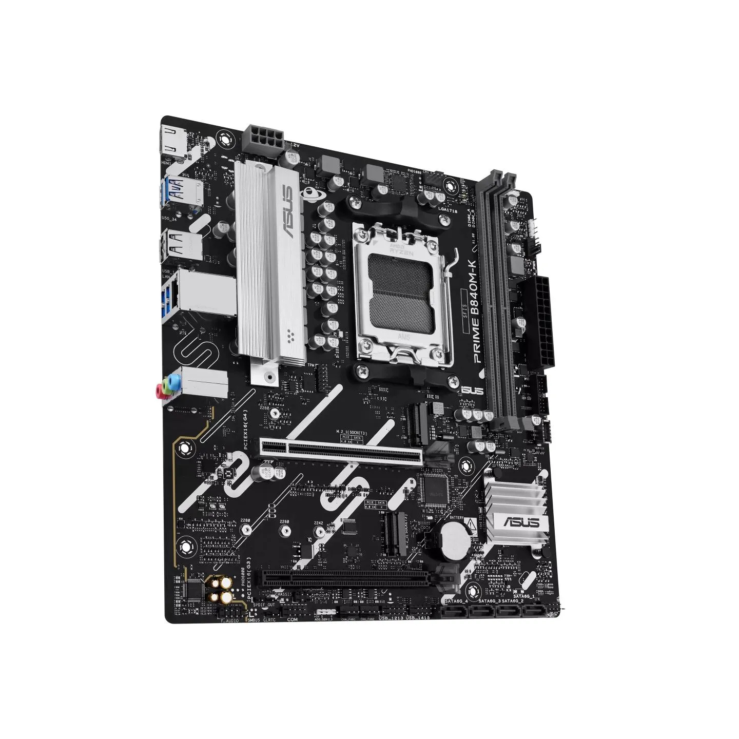 Asus PRIME B840M-K | Processor family AMD | Processor socket AM5 | DDR5 | Supported hard disk drive interfaces SATA, M.2 | Numbe