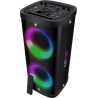 Sven Portable speaker SVEN PS-930, black, power output 2x75W (RMS), TWS, Bluetooth, FM, USB, microSD, LED-display, lithium batte
