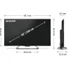 Sharp | 43HR7265E | 43 | Smart TV | Google TV | Black