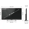 Sharp | 50HR7265E | 50 | Smart TV | Google TV | Black