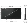 Sharp | 65HR7265E | 65 | Smart TV | Google TV | Black