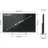 Sharp 4K Ultra HD QLED MiniLED TV | 55JP7265E | 55 | Google TV | UHD