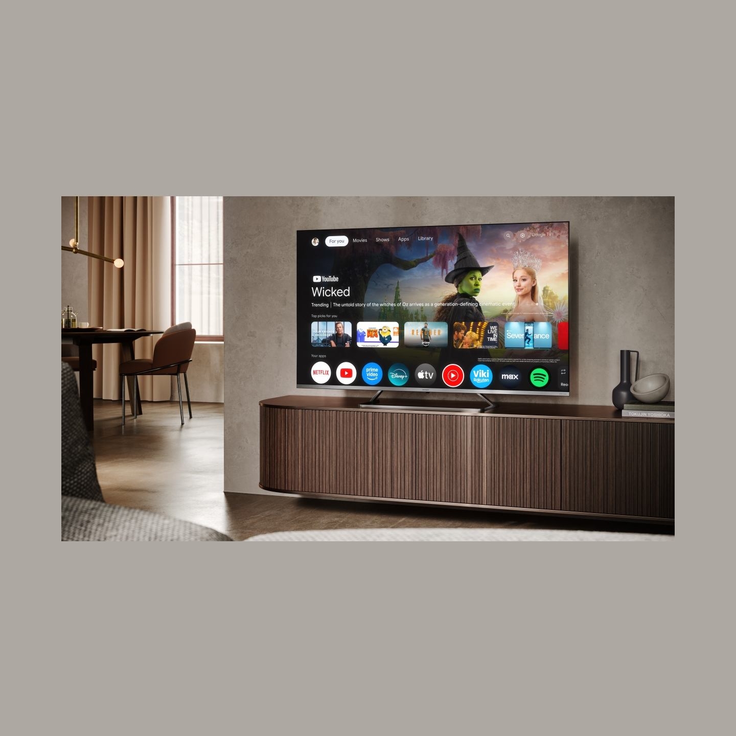 Sharp 4K Ultra HD QLED MiniLED TV | 55JP7265E | 55 | Google TV | UHD