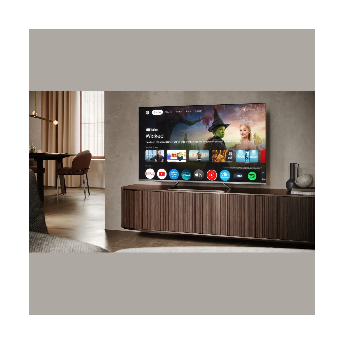 Sharp 4K Ultra HD QLED MiniLED TV | 55JP7265E | 55 | Google TV | UHD