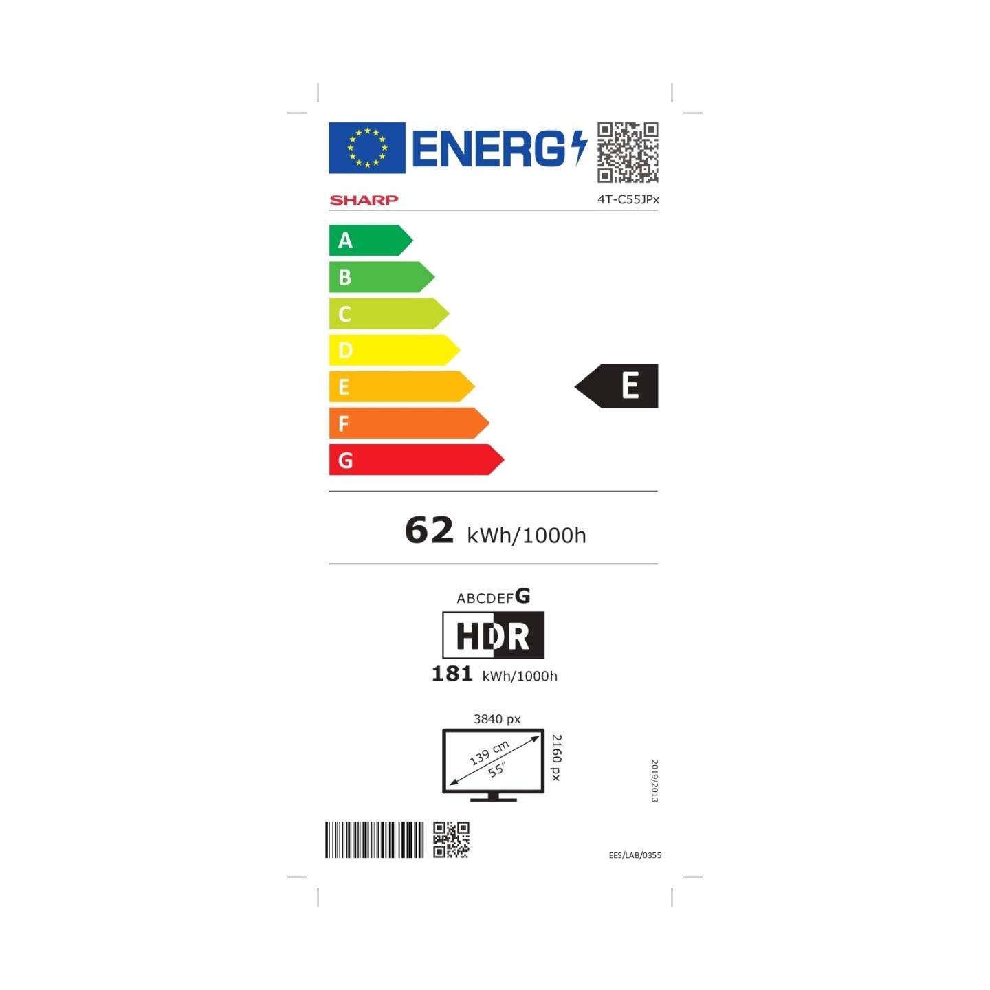 Sharp 4K Ultra HD QLED MiniLED TV | 55JP7265E | 55 | Google TV | UHD