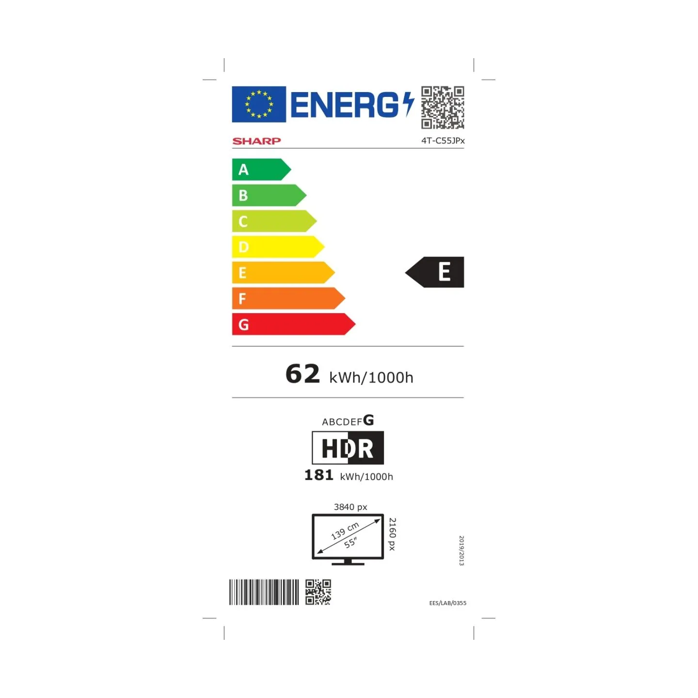 Sharp 4K Ultra HD QLED MiniLED TV | 55JP7265E | 55 | Google TV | UHD