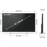 Sharp 4K Ultra HD QLED MiniLED TV | 65JP7265E | 55 | Smart TV | Google TV | UHD