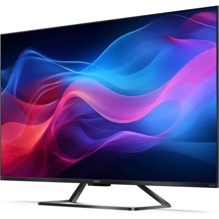 Sharp 50GR8265E 50" (126cm) 4K Ultra HD QLED Smart Google Frameless TV, 144Hz, Dolby Vision IQ, Dolby Atmos, Harman/Kardon | Sha