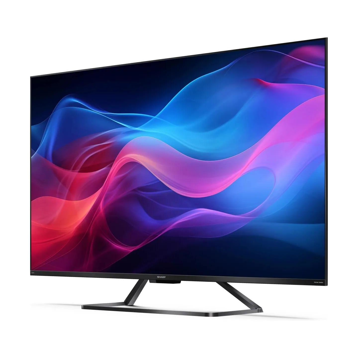 Sharp 50GR8265E 50" (126cm) 4K Ultra HD QLED Smart Google Frameless TV, 144Hz, Dolby Vision IQ, Dolby Atmos, Harman/Kardon | Sha