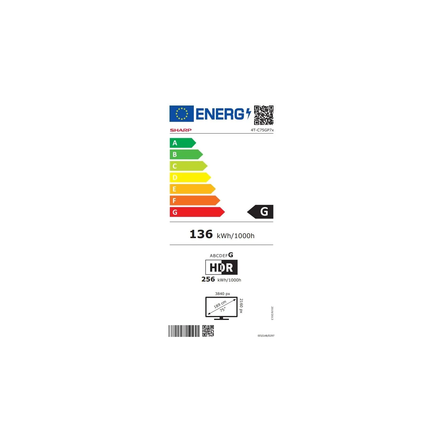 Sharp 75GP7265E | 75 | Smart TV | Google TV | UHD