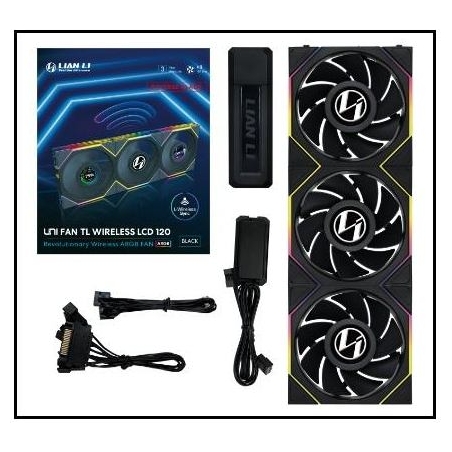 Lian Li CASE FAN 120MM WRL 3PCS/G99.12RTLLCD1W3B.00 LIAN LI