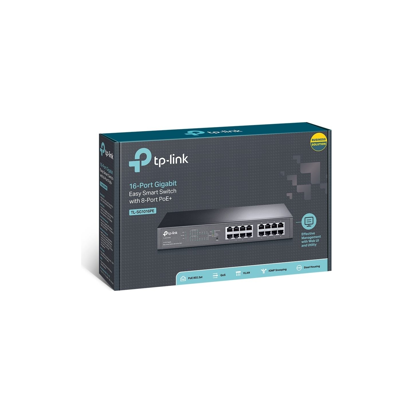 Tp-Link SG1016PE switch Smart 16x1GbE (8xPoE+)