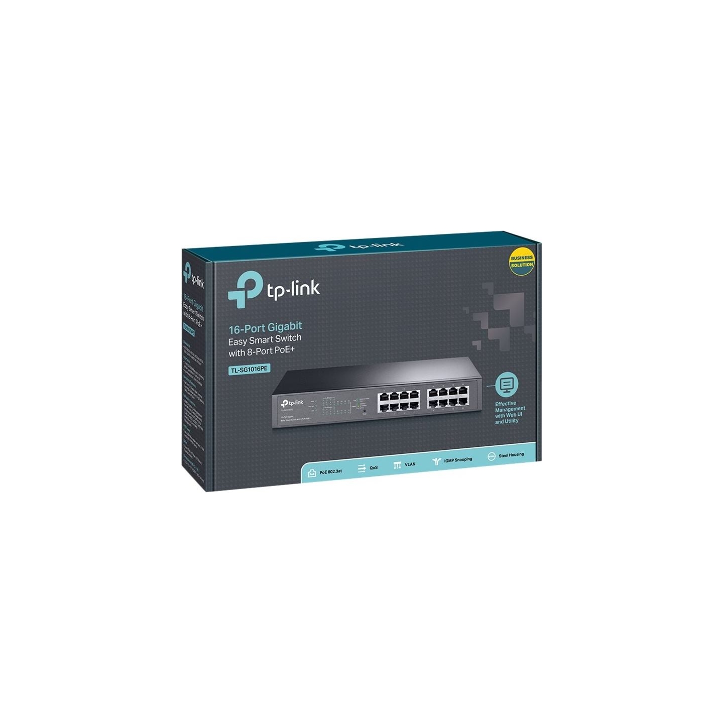 Tp-Link | Switch | TL-SG1016PE | Web Managed | Desktop/Rackmountable | Gigabit Ethernet (copper) ports quantity 16 | PoE+ ports 