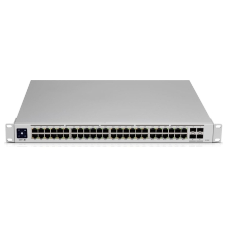 Ubiquiti | PRO 48 | 48-port, Layer 3 switch supporting 10G SFP+ connections with fanless cooling | Rack-mountable | L3
