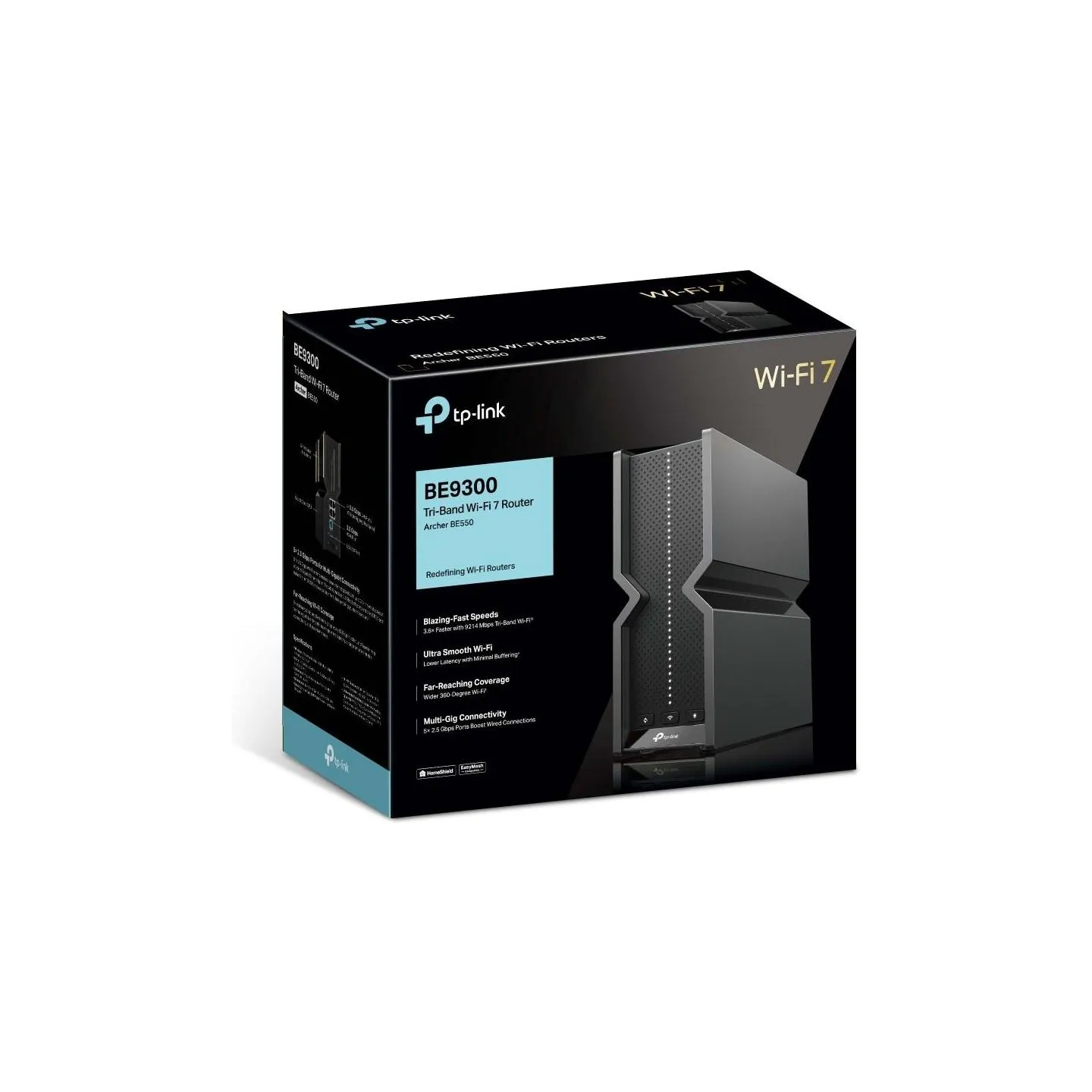 Tp-Link Wireless Router|TP-LINK|Wireless Router|9214 Mbps|Mesh|Wi-Fi 7|USB 3.0|4x2.5GbE|1x2.5GbE|Number of antennas 6|ARCHERBE55