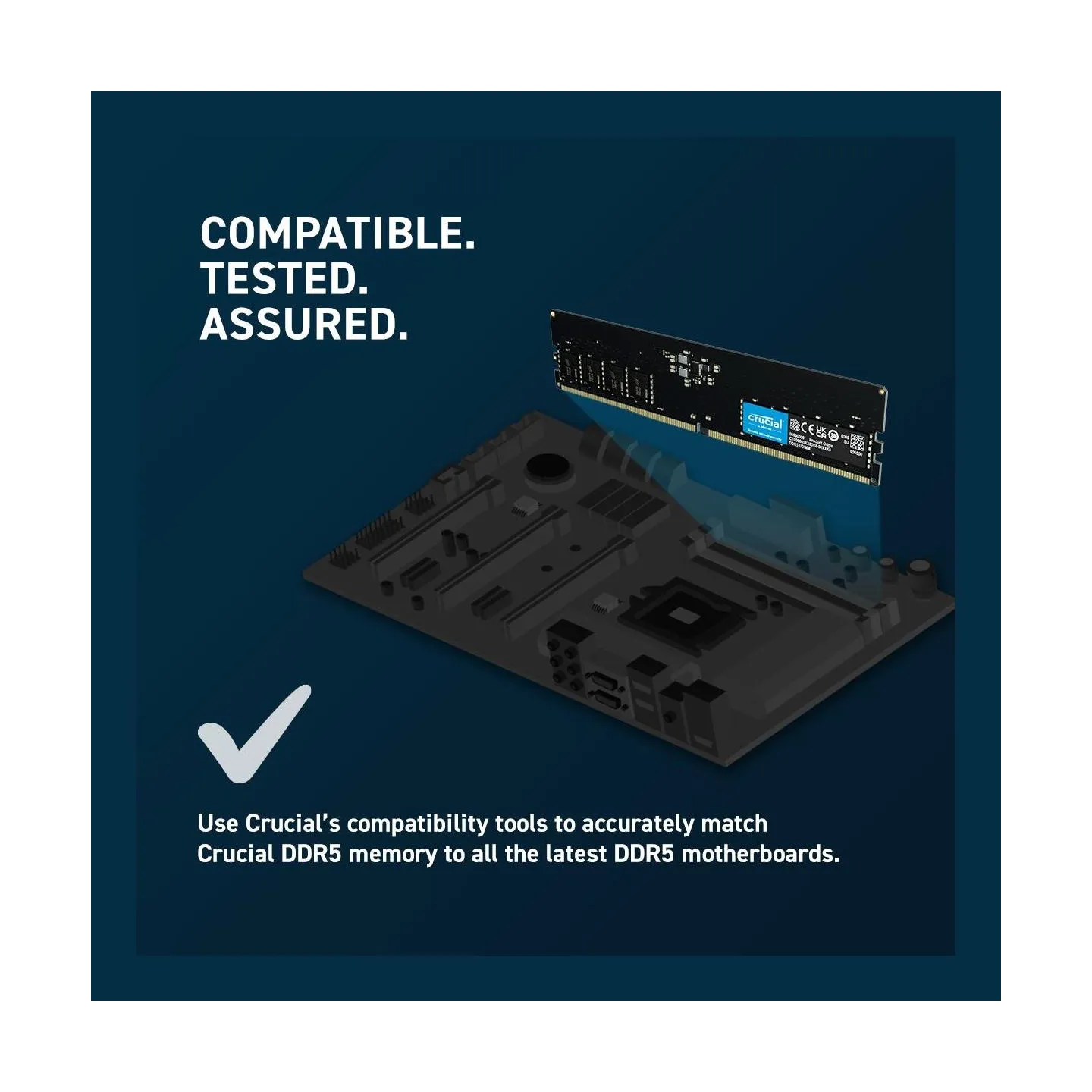 Crucial MEMORY DIMM 16GB DDR5-5600/KIT2 CT2K8G56C46U5 CRUCIAL