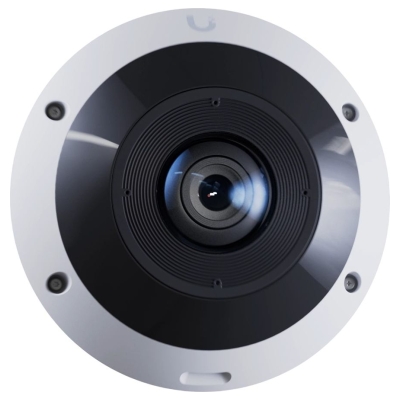 Ubiquiti UVC-G6-Pro-360-W All-weather, vandal-resistant 12MP PoE camera with panoramic 360 grade coverage, digital pan-tilt-zoom