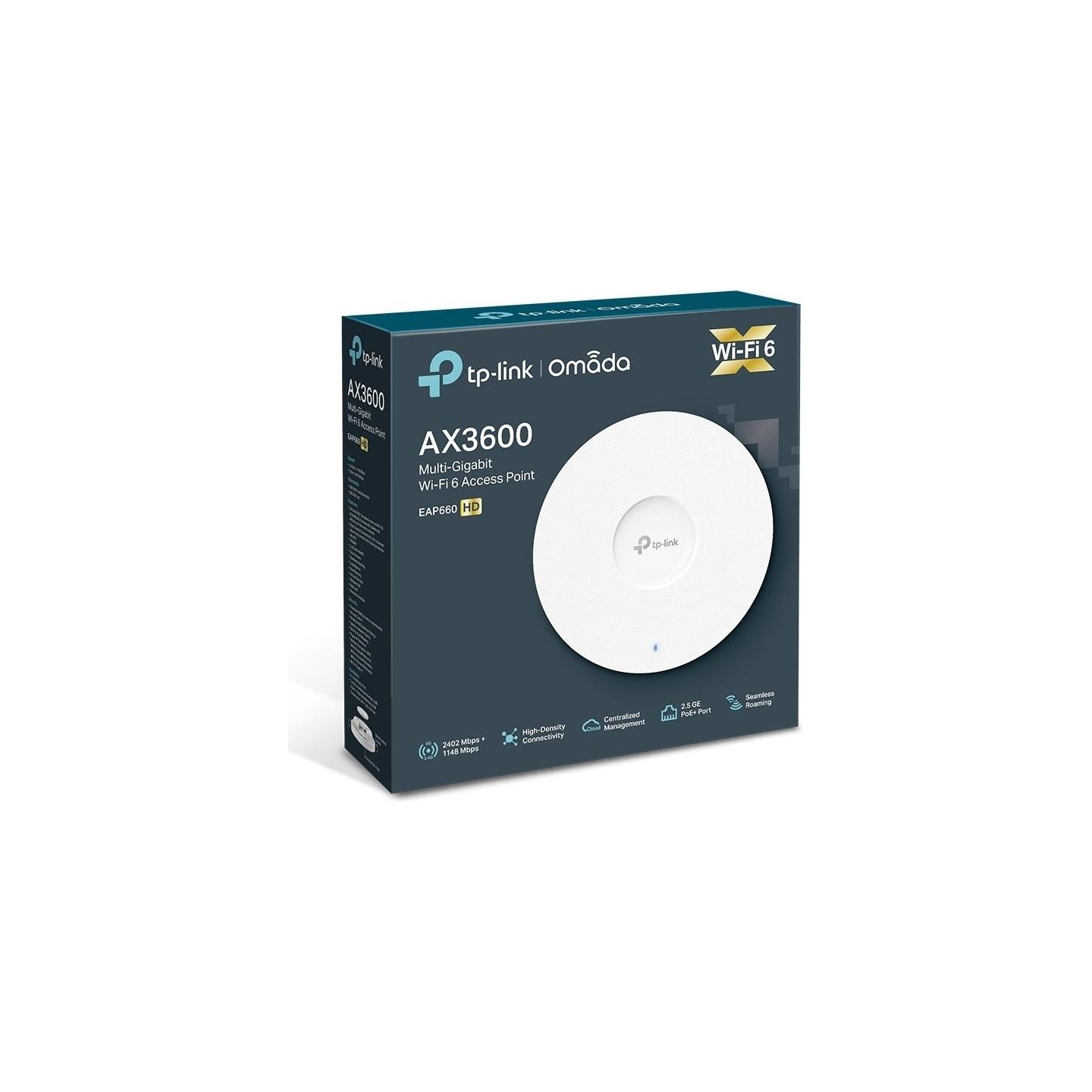 Tp-Link Access Point EAP660 HD AP 2.5 Gb PoE AX3600