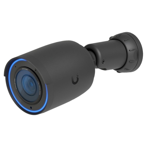Ubiquiti UVC-G6-Pro-Bullet-B All-weather 4K PoE+ camera with a Multi-TOPS AI engine, 2.36x optical zoom, and a large 1/1.2" CMOS
