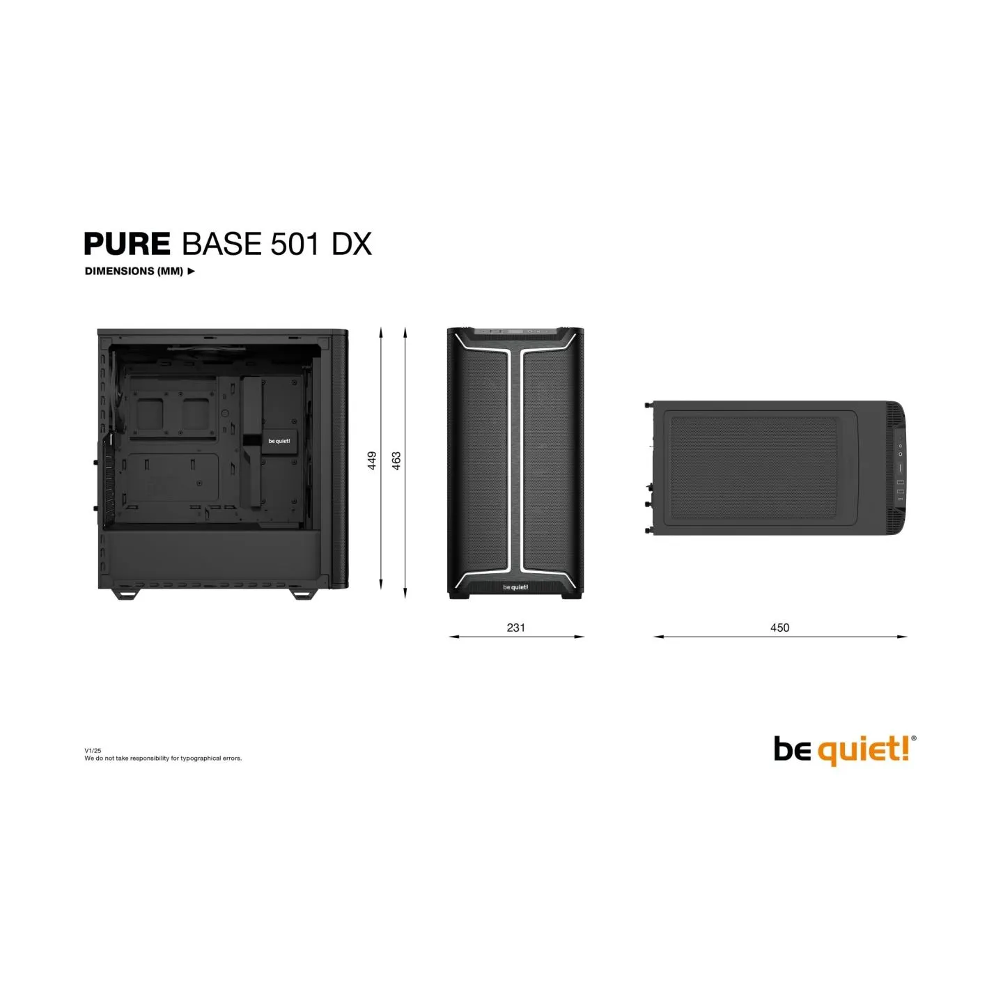 Be Quiet PC case Pure Base 501 DX black