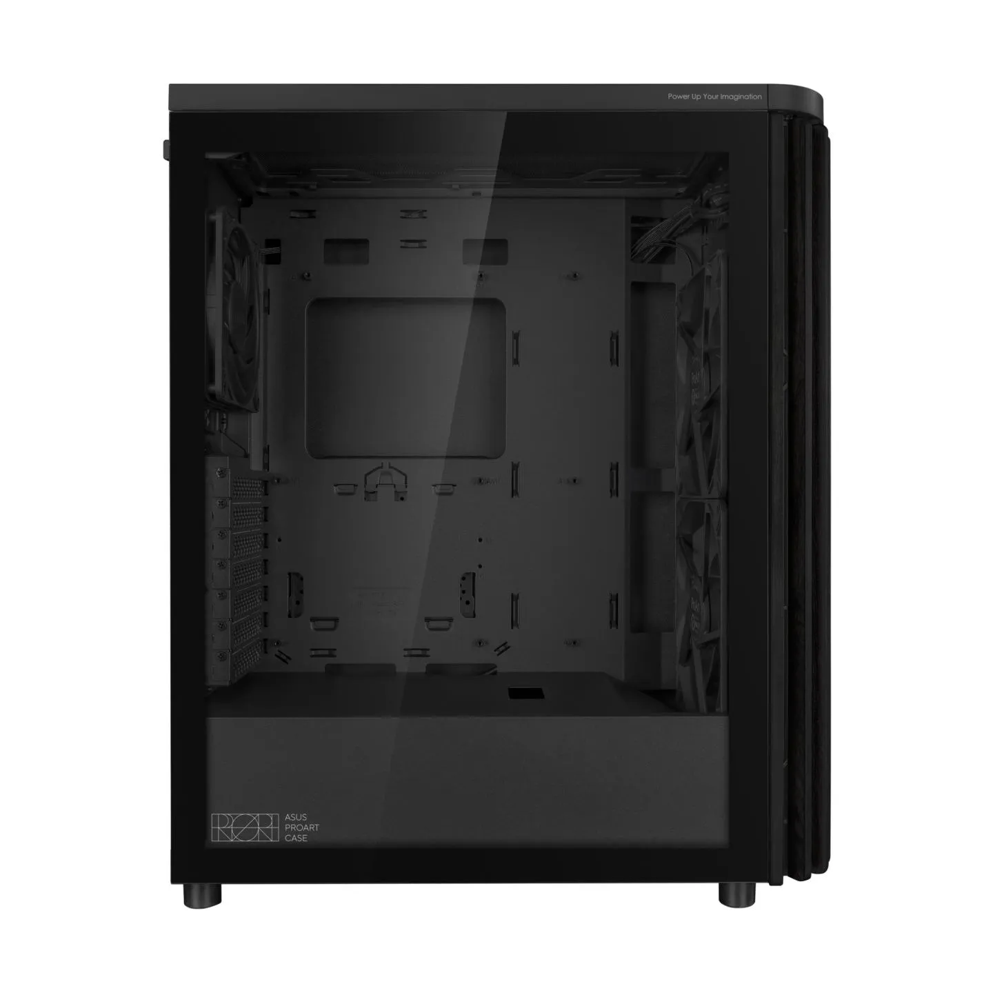 Asus Case|ASUS|ProArt PA401 Wood Edition - Tempered Glass Panel|MidiTower|Case product features Transparent panel|Not included|A