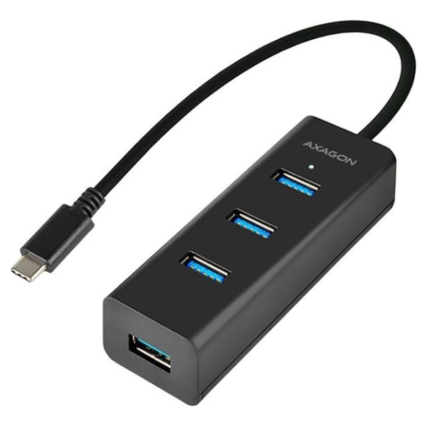 Axagon HUE-S2C 4x USB3.0 Charging Hub, MicroUSB Charging Connector, Type-C
