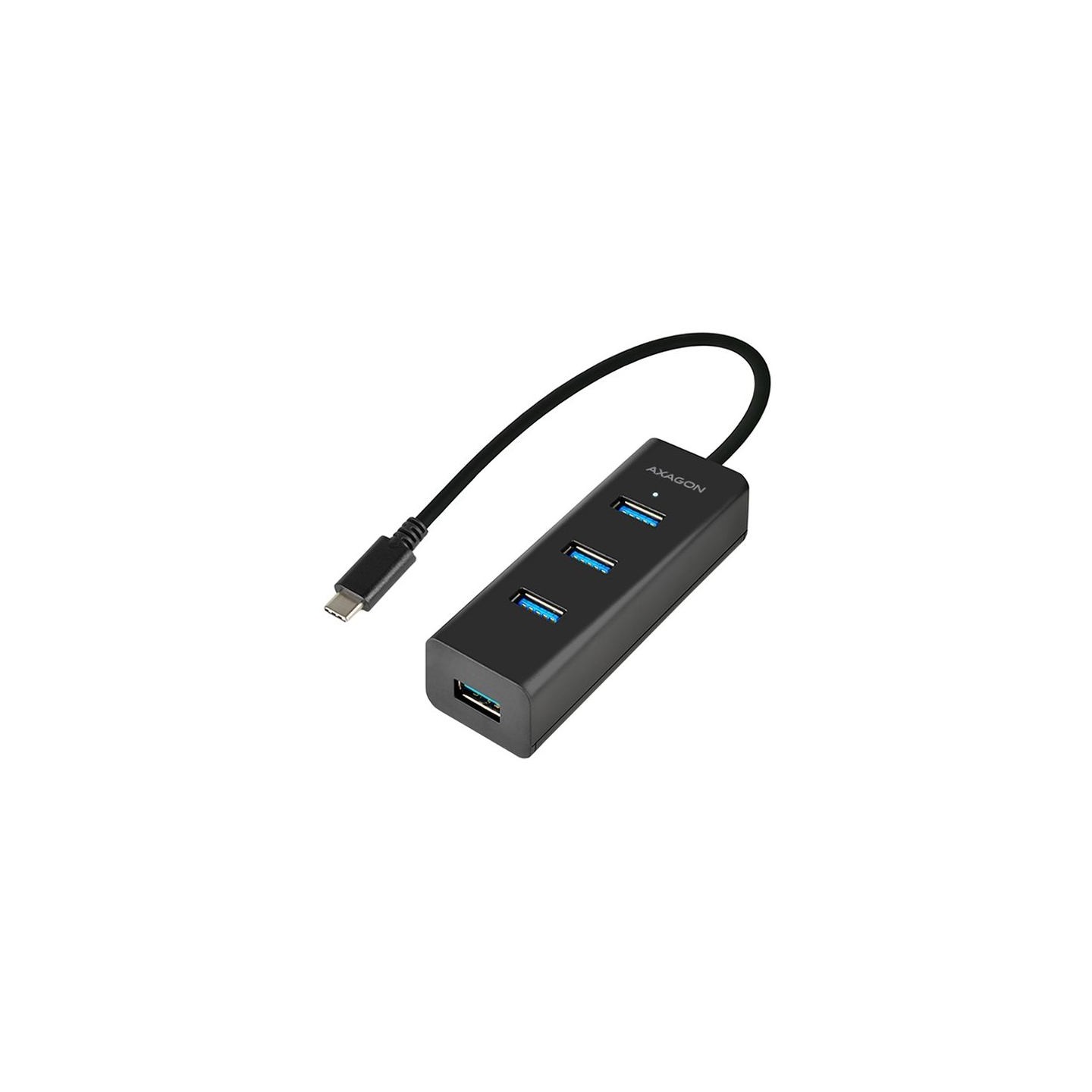 Axagon HUE-S2C 4x USB3.0 Charging Hub, MicroUSB Charging Connector, Type-C