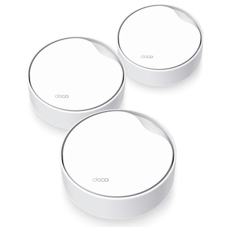 Tp-Link Wireless Router|TP-LINK|Wireless Router|3-pack|3000 Mbps|Mesh|Wi-Fi 6|1x10/100/1000M|1x2.5GbE|DHCP|DECOX50-POE(3-PACK)