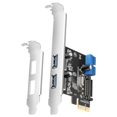 Axagon PCEU-232RS PCIe card - 2+2x USB 5Gbps port, SATA power, Renesas PD720201, SP & LP