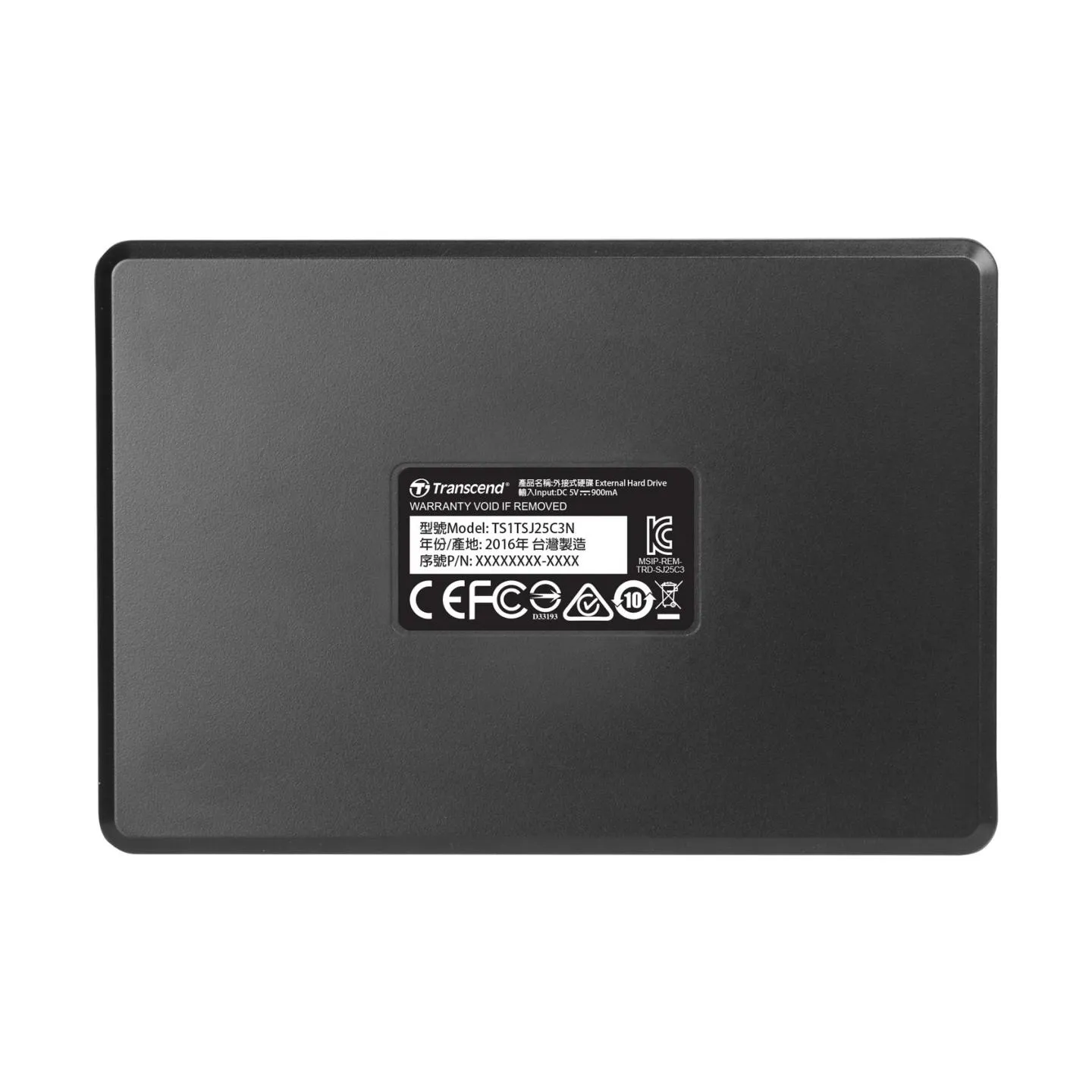 Transcend External HDD|TRANSCEND|StoreJet|1TB|USB 3.1|Colour Iron Grey|TS1TSJ25C3N