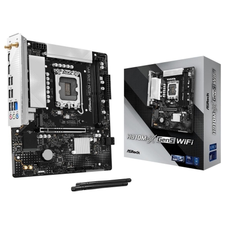 Asrock Mainboard|ASROCK|LGA 1851 (Socket V1)|RAM DDR5-SDRAM|2xSlots|H810M-XGEN5WIFI