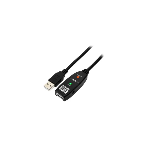 Axagon Active extension USB 2.0 A-M> A-F cable, 5 m long. Power supply option.
