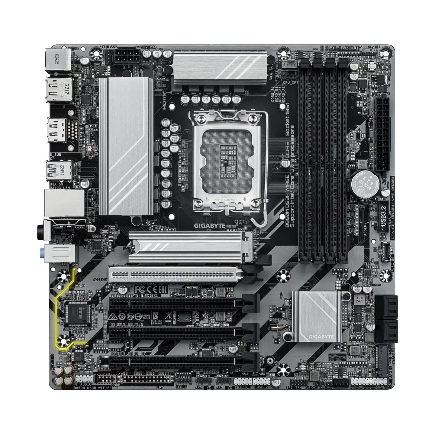 Gigabyte Mainboard|GIGABYTE|Intel B860 Express|LGA1851|Micro-ATX|Memory DDR5|Memory slots 4|4xPCI-Express 4.0 16x|1xPCI-Express 