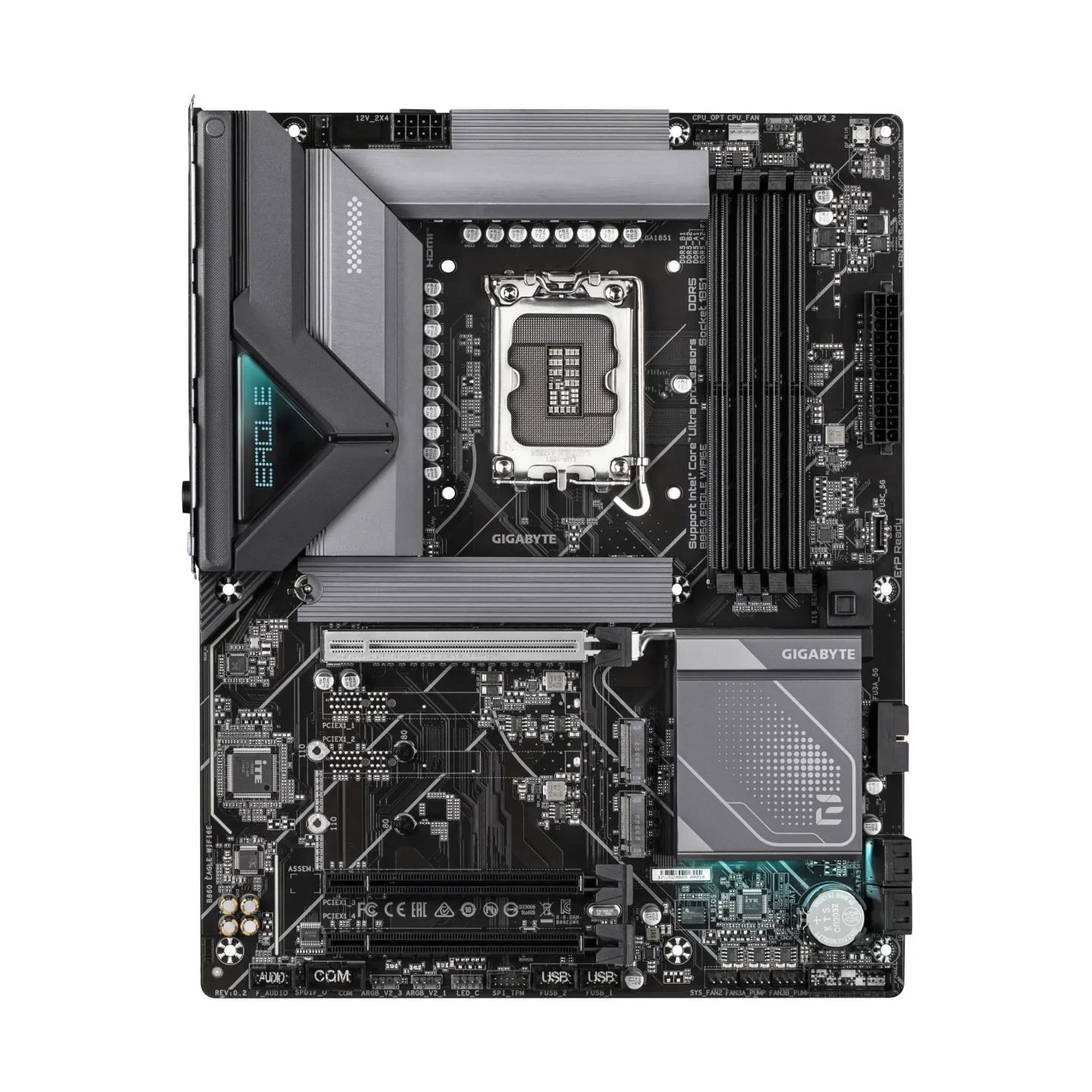 Gigabyte Mainboard|GIGABYTE|Intel B860 Express|LGA1851|ATX|Memory DDR5|Memory slots 4|3xPCI-Express 16x|3xM.2|1xHDMI|1xDisplayPo